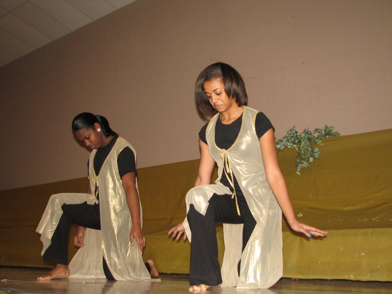 IMG_0353.JPG - A intregal part of the Prayer Breakfast is the interpretive dancing of the “Praise Dancers”, four young women from the Tabernacle & Riderdale Baptist Church.